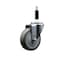 Service Caster 4'' Gray Poly Wheel Swivel 7/8'' Expanding Stem Caster SCC-EX20S414-PPUB-78 - alternate 1